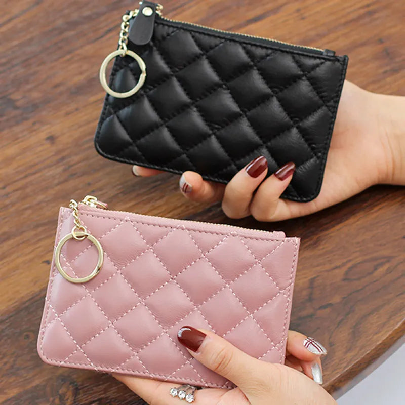 Fashion Leather Women Coin Purse Small Wallet Change Coin Pouch Mini Zipper Money Clip Bags Children Pocket Wallets Key Holder