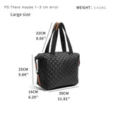 MABULA Luxury Design Down Padded Tote Bags Women Quilted Top Handle Handbags Casual Purses Shoulder Bag Female Crossbody Bag