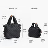 MABULA Luxury Design Down Padded Tote Bags Women Quilted Top Handle Handbags Casual Purses Shoulder Bag Female Crossbody Bag