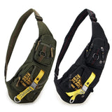 Waterproof Nylon Messenger Chest Bag Travel Military Cross Body One Shoulder Backpack Daypack Men Sling Knapsack Rucksack