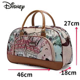 Disney Winnie Bear New Women's Travel Bag Luxury Brand Portable Travel Bag Cartoon Large Capacity High Quality Unisex Handbag