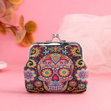 Skull Rose Coin Purses Holder Women Mini Change Wallets Girl Money Bag Coin Bag Children Zipper Small Pouch Key Pockets