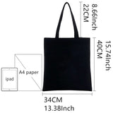 Jujutsu Kaisen Cartoon Shopping Canvas Bag Ryomen Sukuna Itadori Yuji Shopper Bag Okkotsu Yuta Gojo Satoru Shoulder Tote Bags