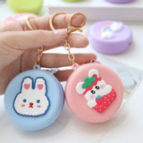 New Women Silicone Coin Purse Cartoon Animal Round Shape Coin Wallet Headset Bag Clutch Change Purse Wallet Pouch Bag Kids Gift