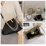 Bagkcopp Women Clutch Purses Bride and Bridesmaid Handbag Crossbody Bag,Chain Elegant Evening Bag