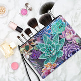 2pcs DIY Special Shaped Diamond Painting Bags Women Wristlet Bags Zipper Wallet Women Clutch Storage Bag Girls Handbag Gift